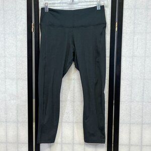 Nike Dri-FIT Swoosh Mid Rise Tie Waist Crop Epic Running Pants Tight Fit Black M